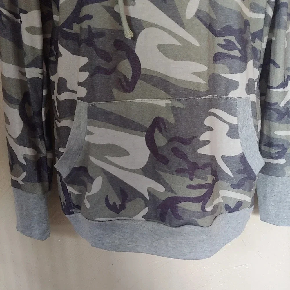Sweetnight Camoflauge Pullover Hoodie with Drawstring Size Women's Small NEW - Picture 6 of 7